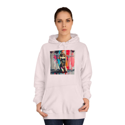 "Obediently Outrageous" Artistic Unisex College Hoodie - Unique Urban Design