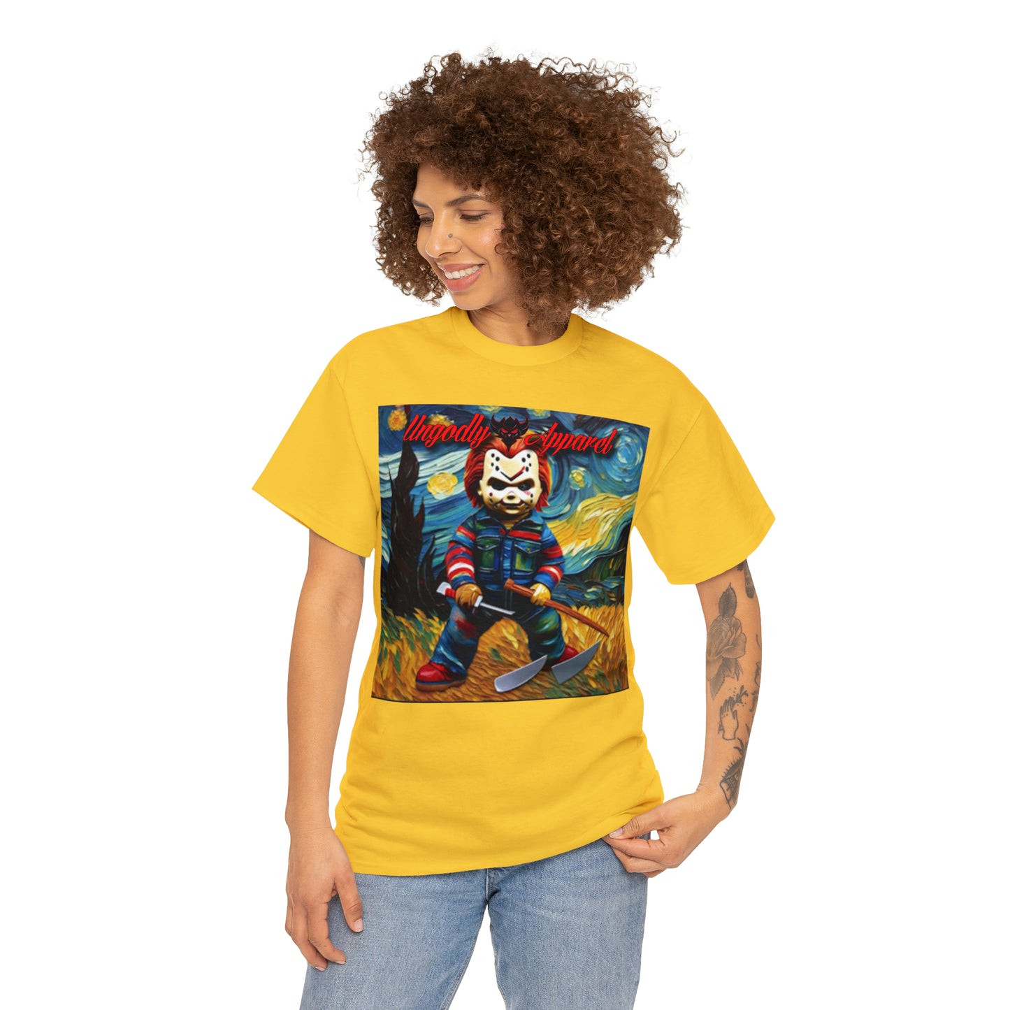 "Chucky/Jason Starry Night" T-Shirt