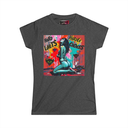 Women's Softstyle Tee - "Hard Limits, Harder Choices" Graphic Tee