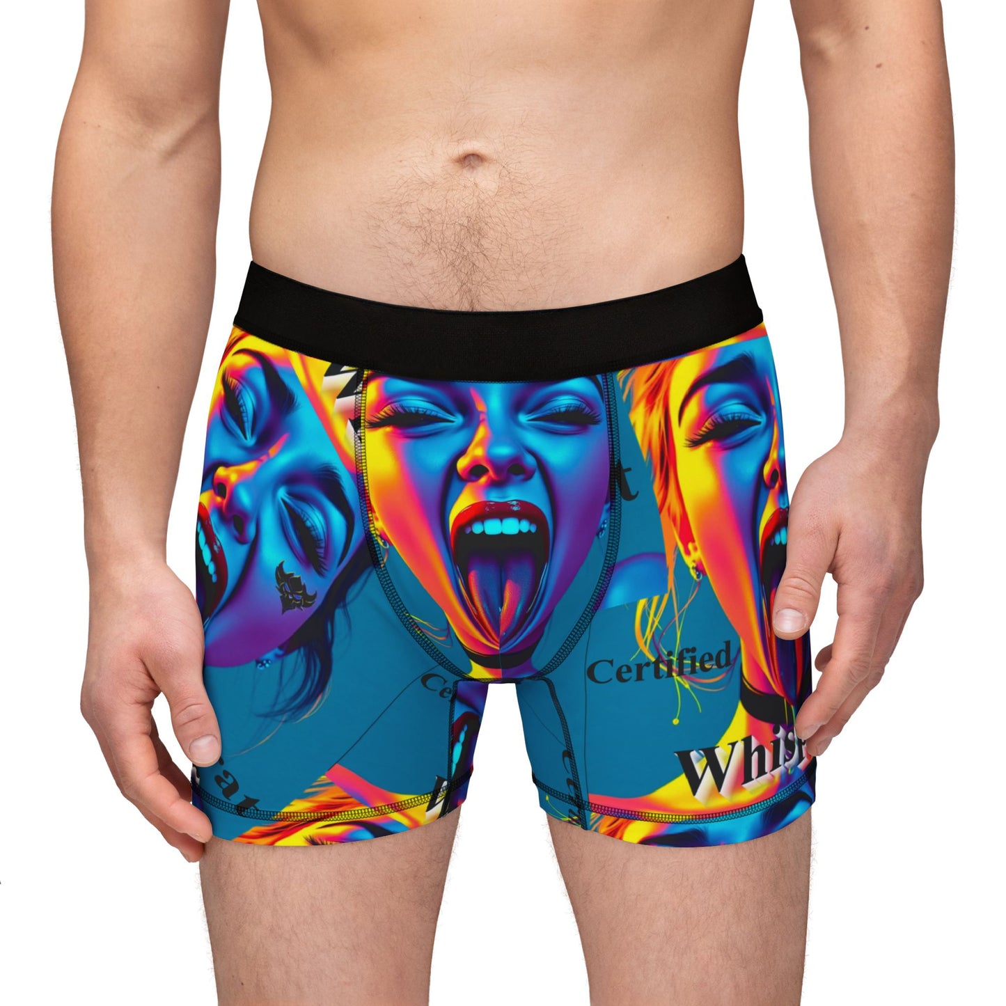 "Certified Brat Whisperer" Men's Boxers - Vibrant Graphic Design for Fun and Comfort