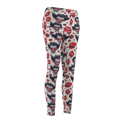 Women's Edgy Skull Print Leggings for Casual Wear