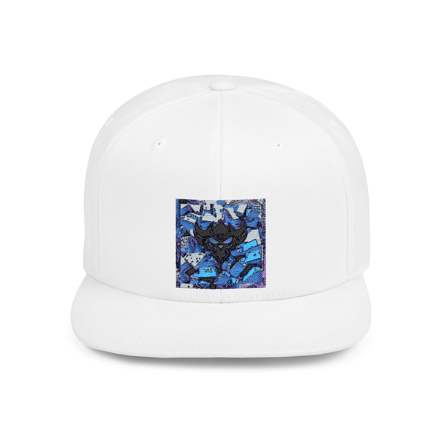 "Ungodly Rolling" Stylish Flat Bill Snapback Hat with Bold Graphic Design