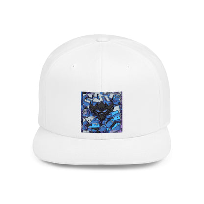 "Ungodly Rolling" Stylish Flat Bill Snapback Hat with Bold Graphic Design