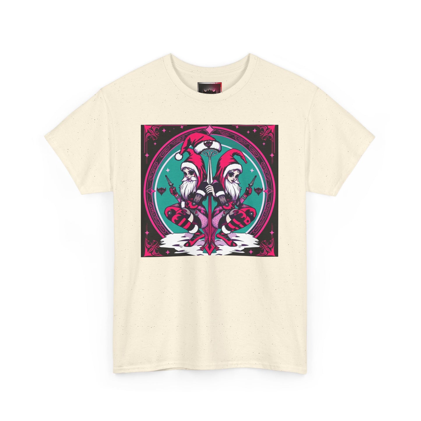 Colorful Holiday Elves Unisex Heavy Cotton Tee - Fun & Vibrant Design for Holidays