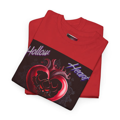 Hollow Heart Heavy Soul Unisex Cotton Tee - Edgy Graphic T-Shirt