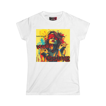 Empowering Women’s Softstyle Tee - "Keep Going" Graphic T-Shirt