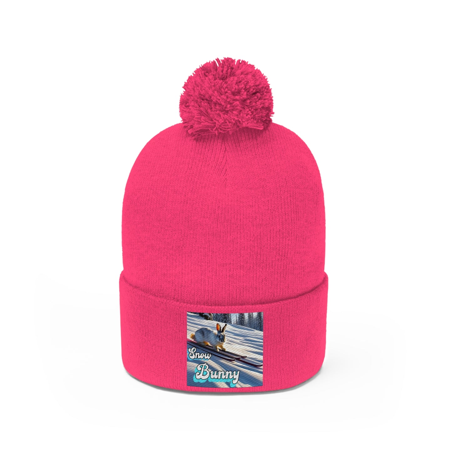 "Snow Bunny" Pom Pom Beanie