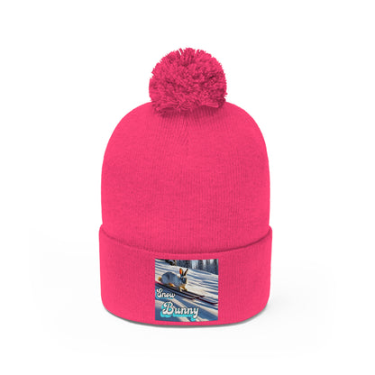 "Snow Bunny" Pom Pom Beanie