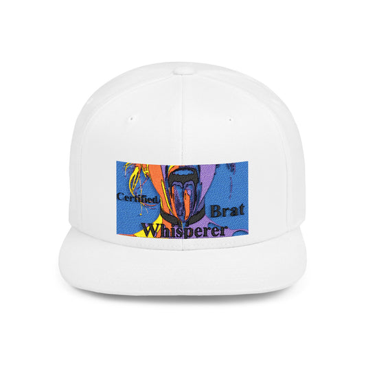 "Certified Brat Whisperer" Snapback Cap - Stylish Flat Bill Hat for Trendsetters