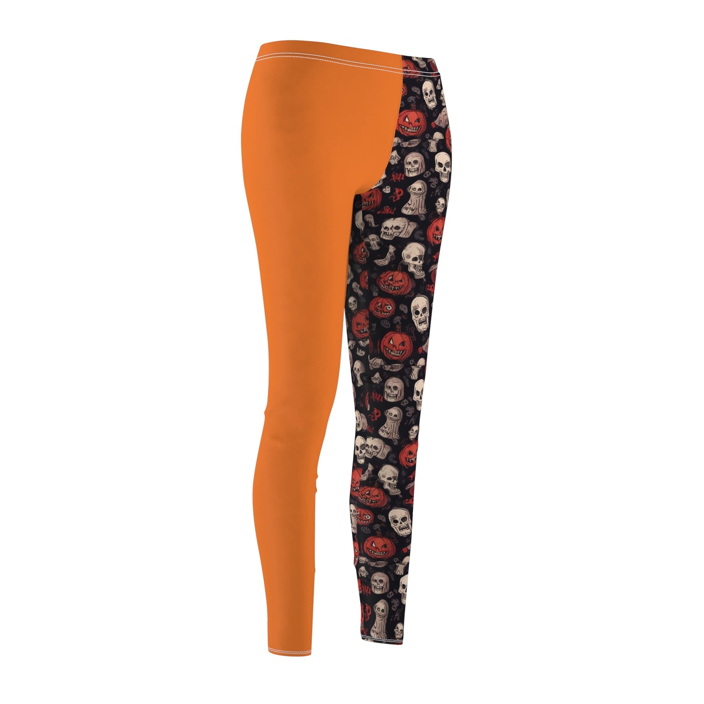 Women's "Halloween Pumpkin & Skulls" Leggings