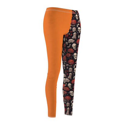 Women's "Halloween Pumpkin & Skulls" Leggings