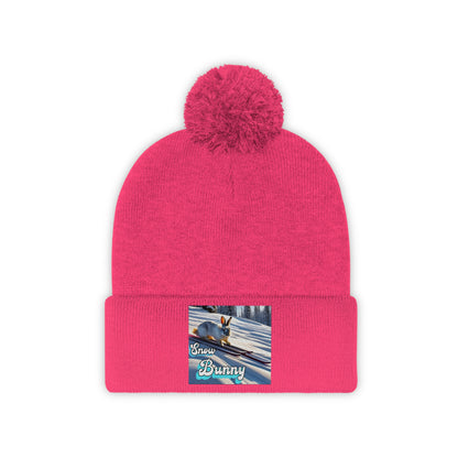 "Snow Bunny" Pom Pom Beanie