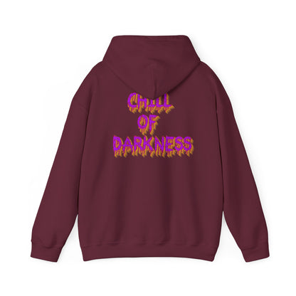 Chill of Darkness Hoodie - Unisex Heavy Blend™ Sweatshirt with Demon Design