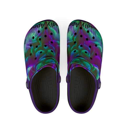 "Ungodly Apparel x Northern Lights" Colorful EVA Foam Clogs - Comfortable & Stylish Footwear for All Occasions