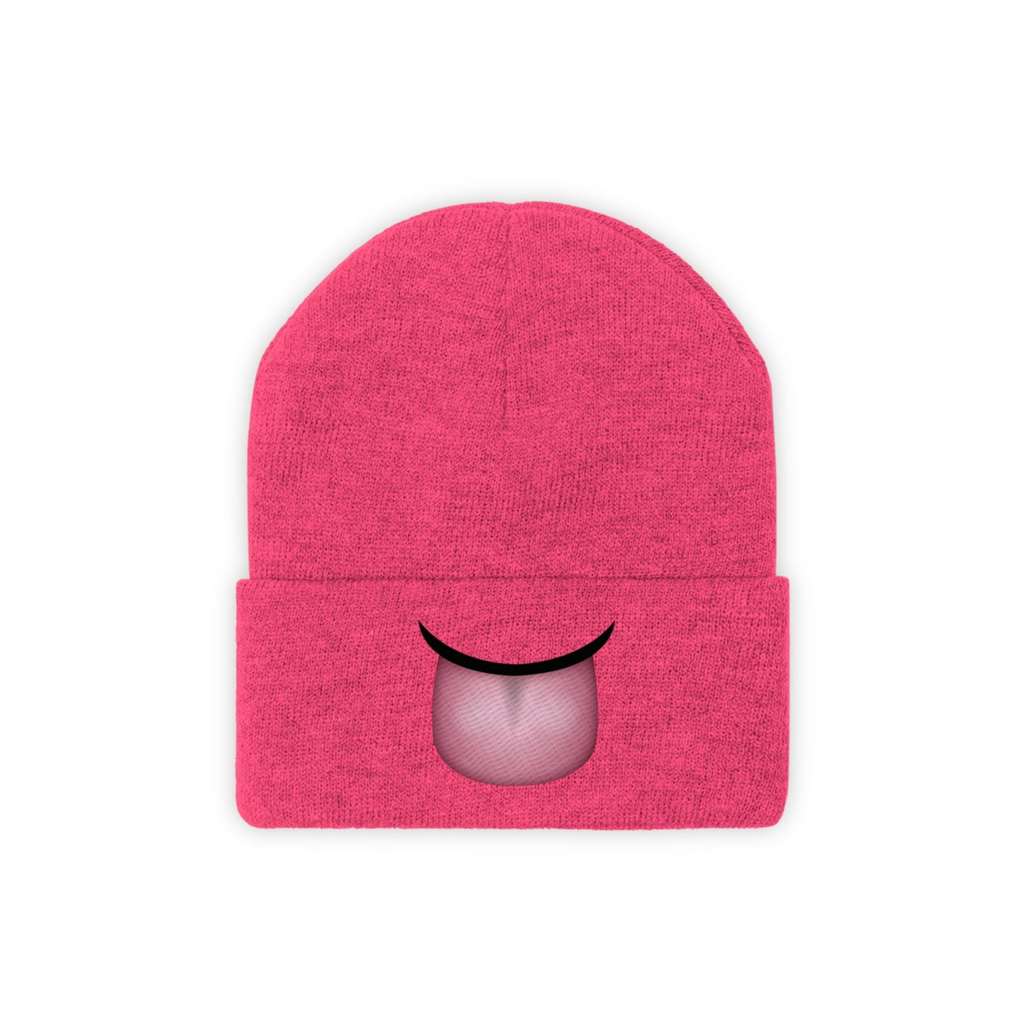 "Tongue Emoji" Knit Beanie