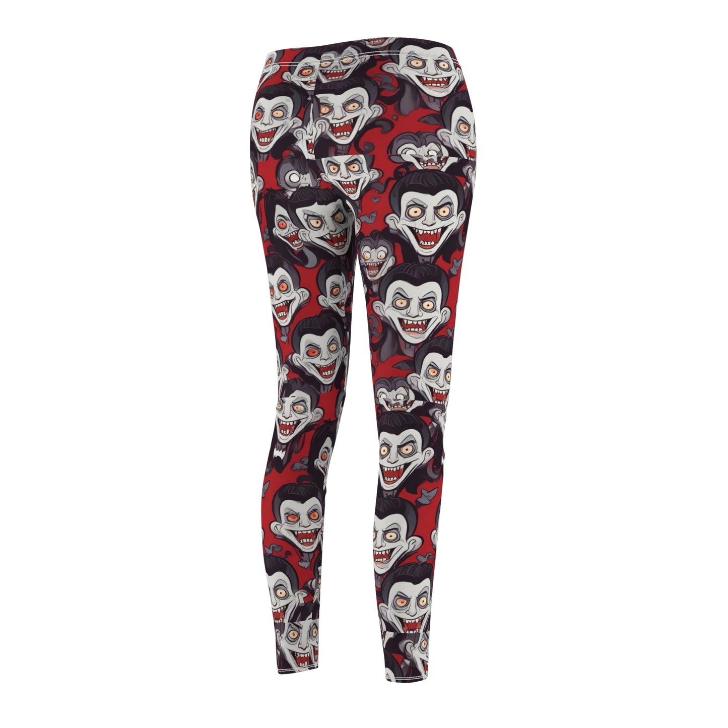 Women's Halloween Vampire Print Leggings - Fun & Spooky Activewear