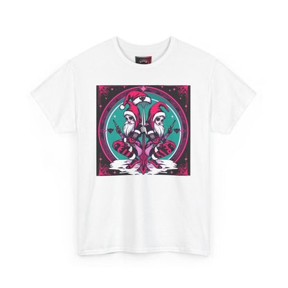 Colorful Holiday Elves Unisex Heavy Cotton Tee - Fun & Vibrant Design for Holidays