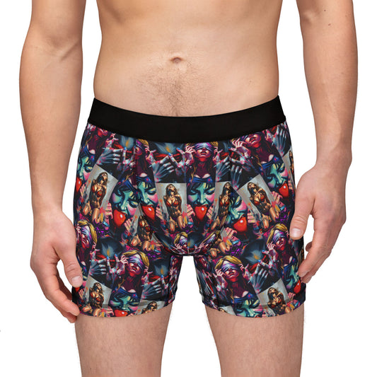 "Ungodly Kinks" Vibrant Graphic Men's Boxers - Colorful Style for Everyday Comfort