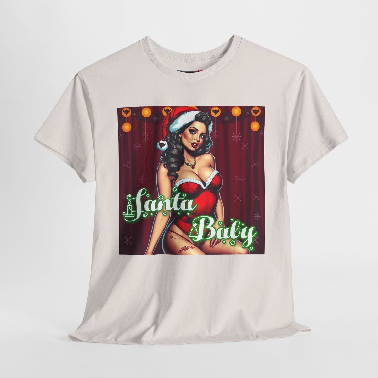 Santa Baby Unisex Heavy Cotton T-Shirt | Festive Holiday Shirt