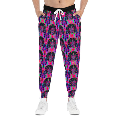 Vibrant Christmas Tree Athletic Joggers - Stylish and Comfortable Activewear