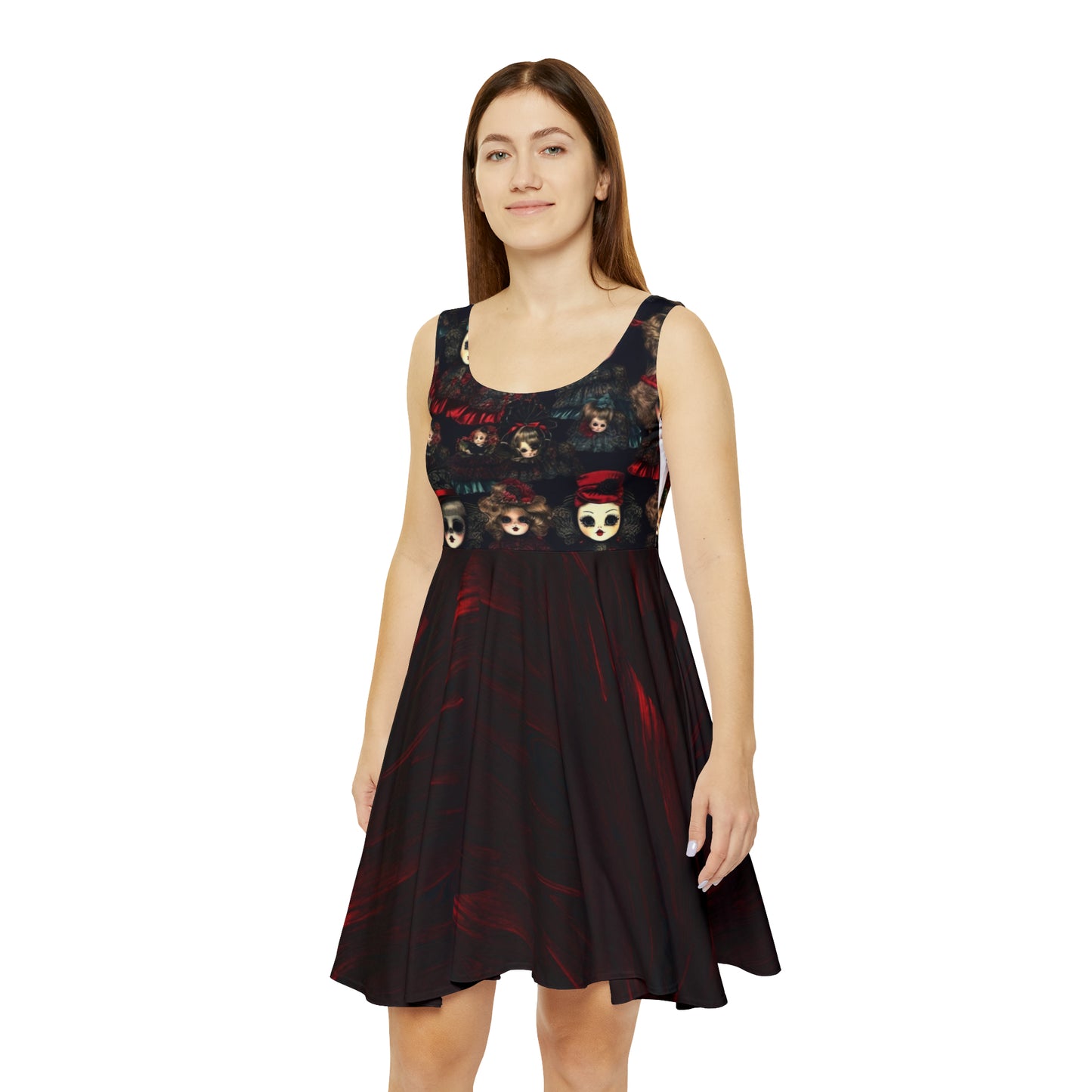 Women's "Creepy Doll" Skater Dress