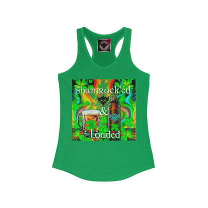 "Shamrocked & Loaded" Racerback Tank - Perfect for St. Patrick's Day Celebrations!