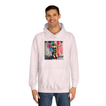 "Obediently Outrageous" Artistic Unisex College Hoodie - Unique Urban Design