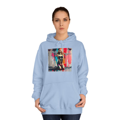 "Obediently Outrageous" Artistic Unisex College Hoodie - Unique Urban Design