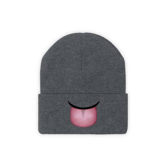 "Tongue Emoji" Knit Beanie