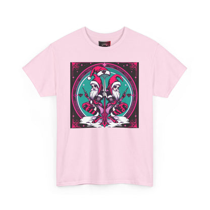 Colorful Holiday Elves Unisex Heavy Cotton Tee - Fun & Vibrant Design for Holidays