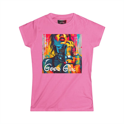 "Good Girl" Women's Graphic Tee - Stylish and Vibrant Art Shirt