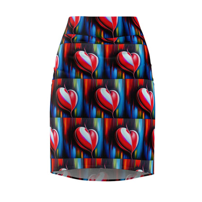 Women's "Heartbroken" Pencil Skirt