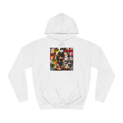 "Submissive Not Substandard" Artistic Unisex College Hoodie - Unique Street Style Design