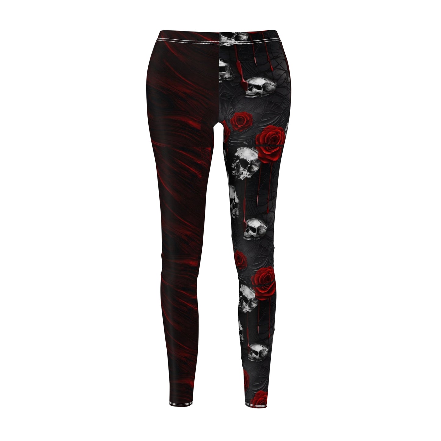 Women's "Skull and Roses" Leggings