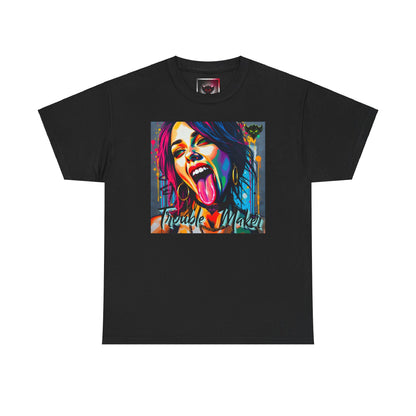 Colorful "Trouble Maker" Unisex Heavy Cotton Tee