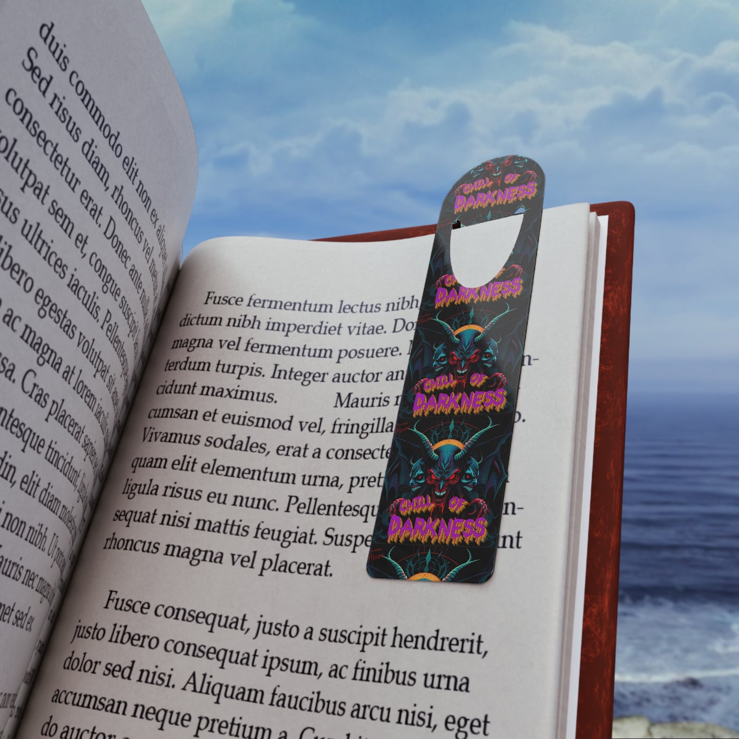 Chill of Darkness Bookmark - Unique Metal Page Holder for Book Lovers