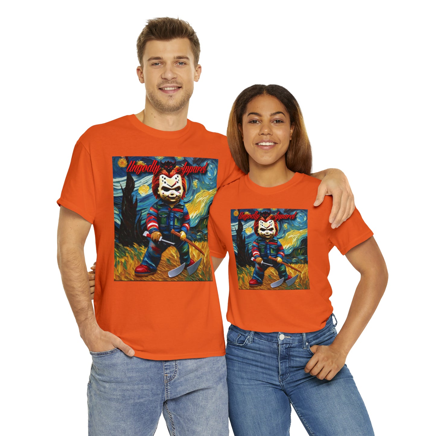 "Chucky/Jason Starry Night" T-Shirt