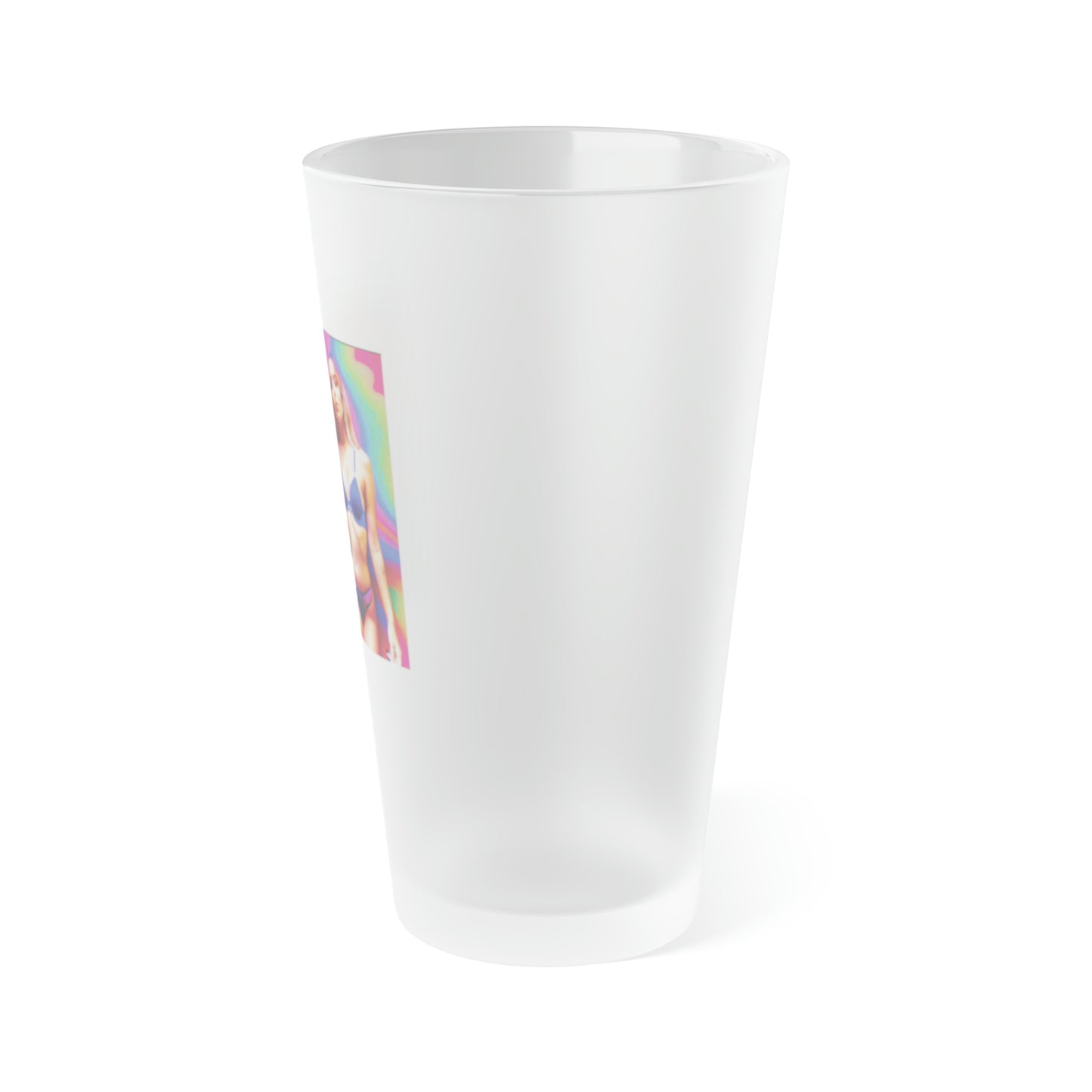 2 Girls, 1 Cup-Frosted Pint Glass, 16oz