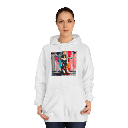 "Obediently Outrageous" Artistic Unisex College Hoodie - Unique Urban Design