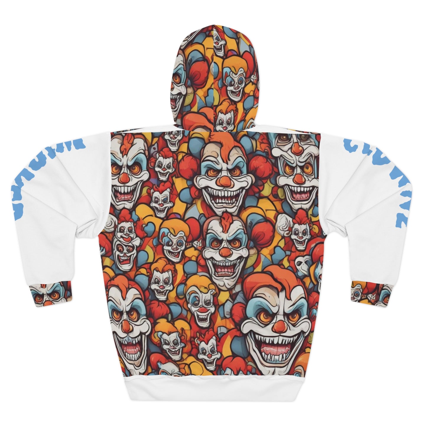 Creepy Clown Graphic Unisex Pullover Hoodie | Perfect for Halloween and Horror Lovers