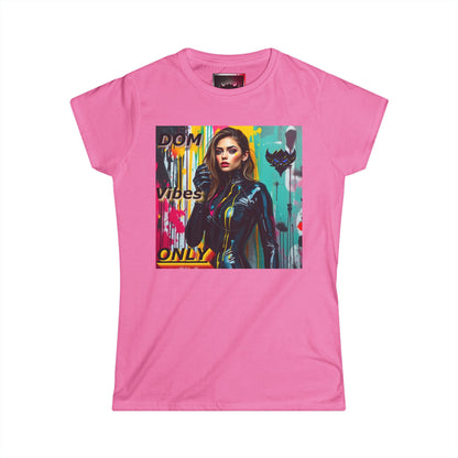 "Dom Vibes" Women's Softstyle Tee - Bold Graphic Tee for Confident Women