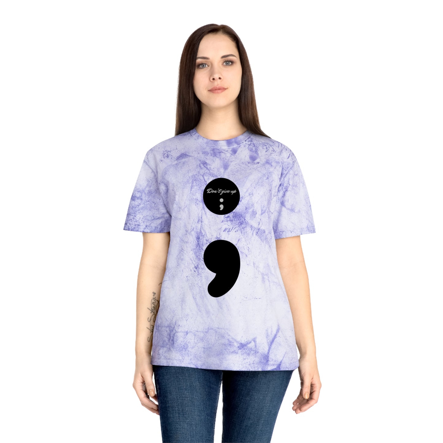 Semicolon/Don't Give Up-T-Shirt