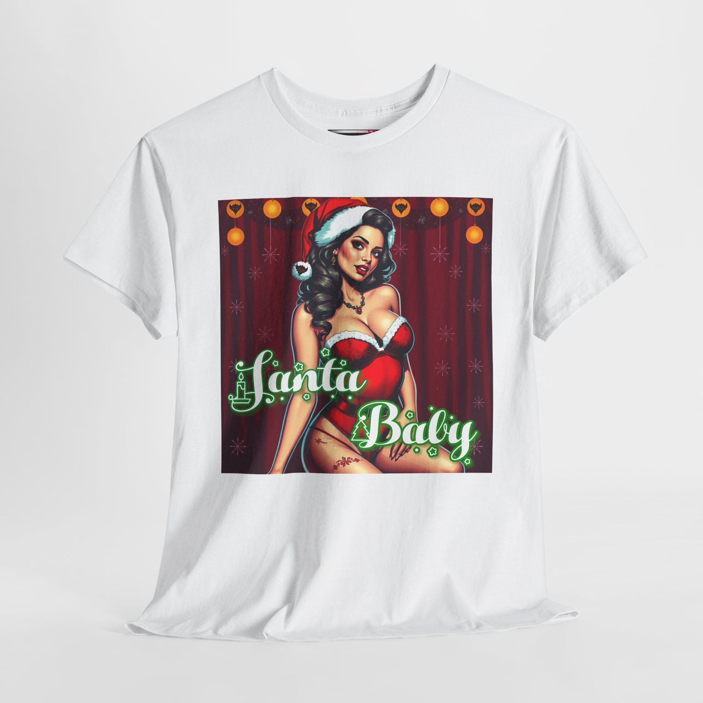 Santa Baby Unisex Heavy Cotton T-Shirt | Festive Holiday Shirt