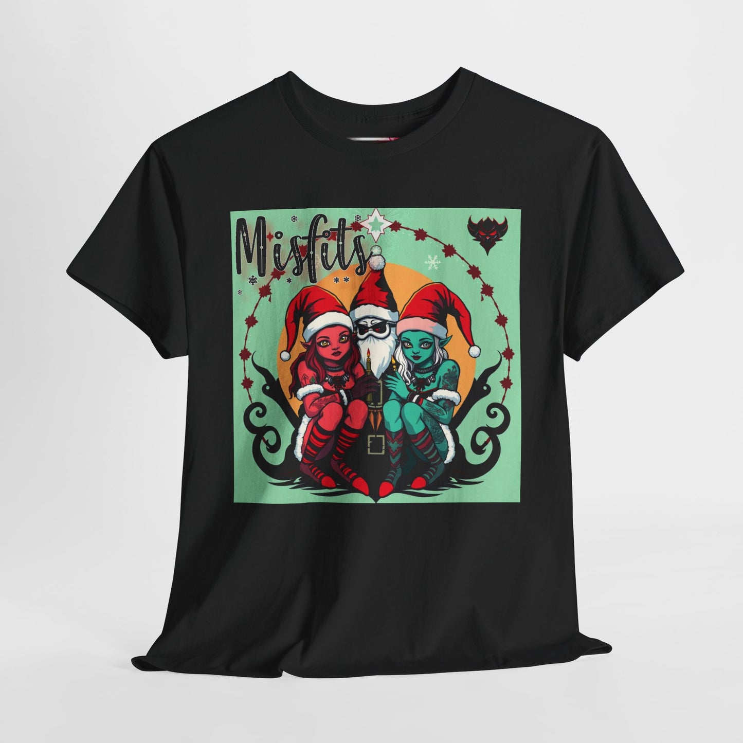 Couple of Misfits Holiday Unisex Heavy Cotton T-Shirt - Fun & Festive T-Shirt for Fans