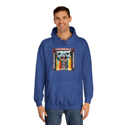 Unisex College Hoodie - 'Untameable' Graphic Design for Trendy Comfort