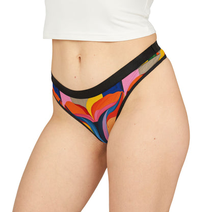 Colorful Floral Women's Thongs - Vibrant and Comfortable Panties