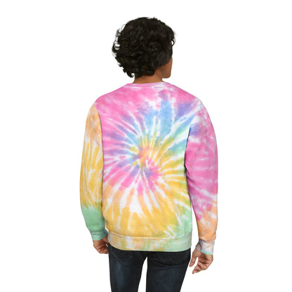 "No Squares in My Circle" Tie-Dye Sweatshirt