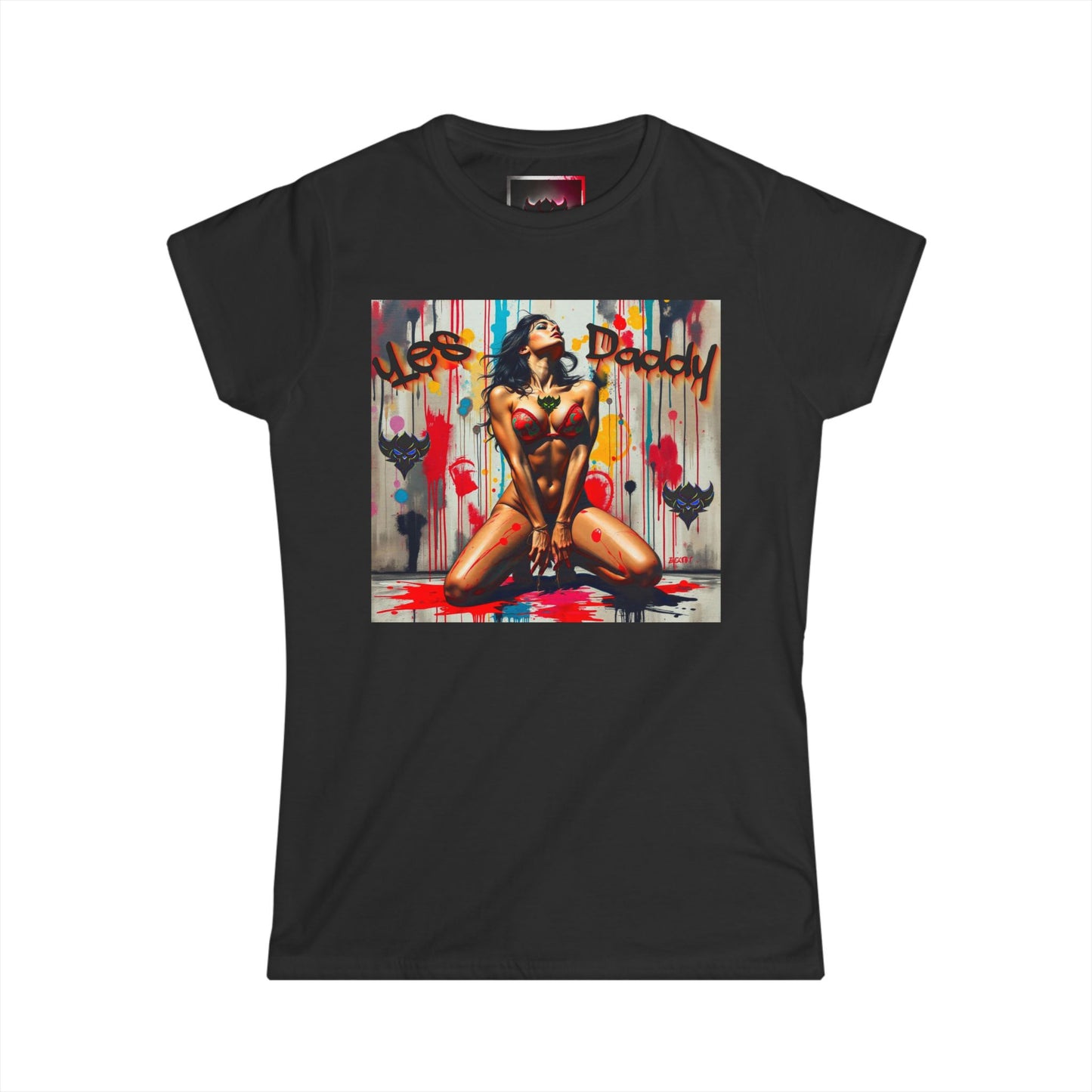 Women's Softstyle Tee - Bold Graphic Art 'Yes Daddy'