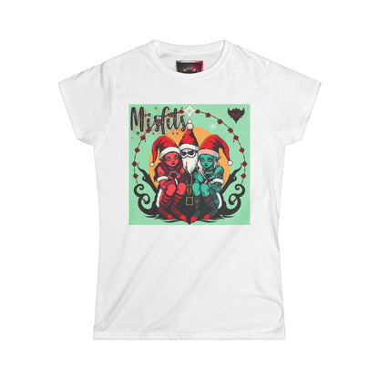 Holiday Misfits Graphic T-Shirt for Women – Fun and Colorful Festive Shirt