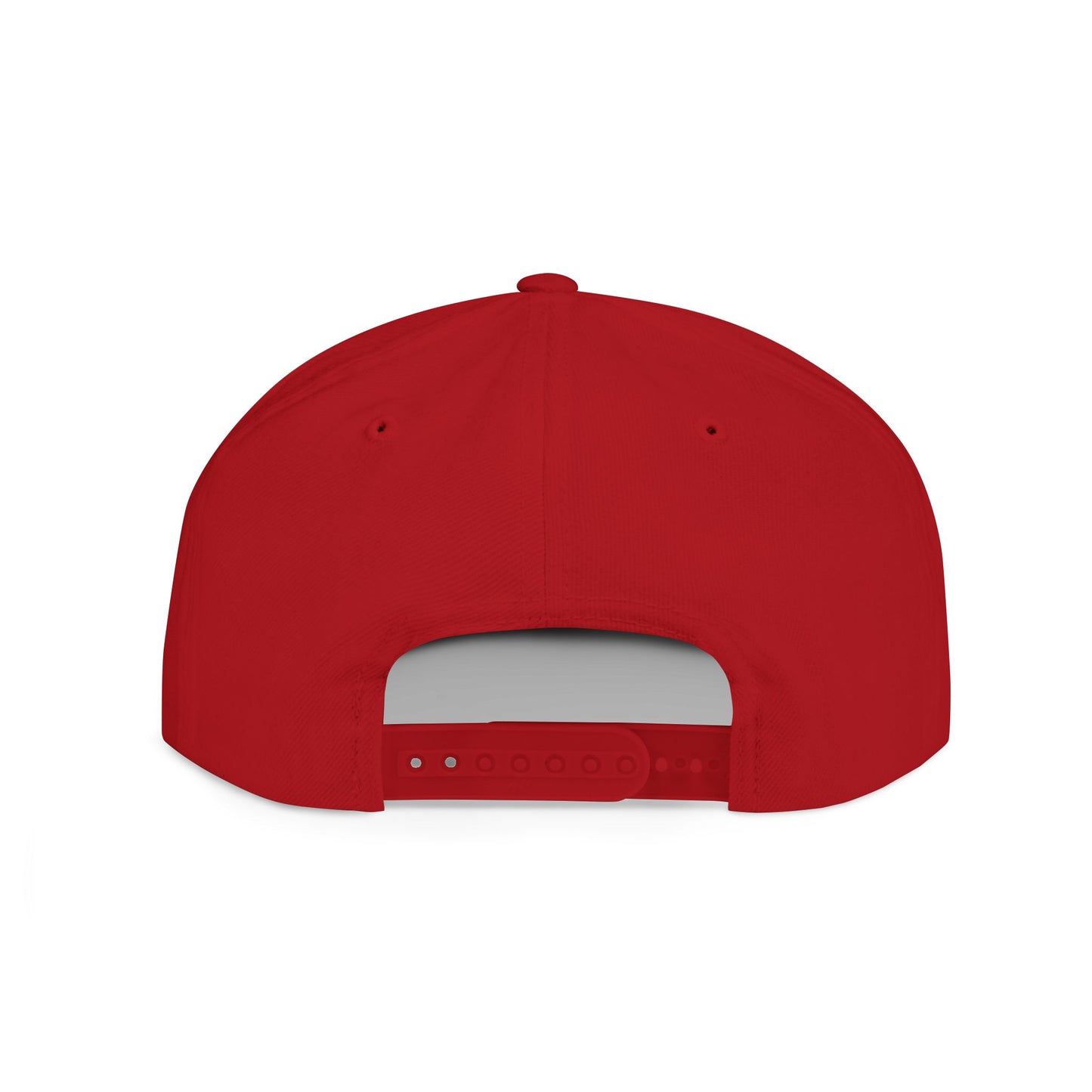 White Flat Bill Snapback Hat - 'I'm Fine/Save Me' Casual Cap